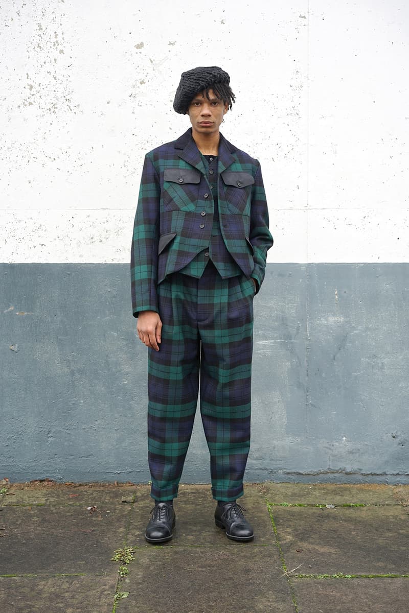 伝統的なスコットランド産の素材を使用した Nicholas Daley 2017年秋冬コレクション “Blackwatch” black blackwatch scottish kilt