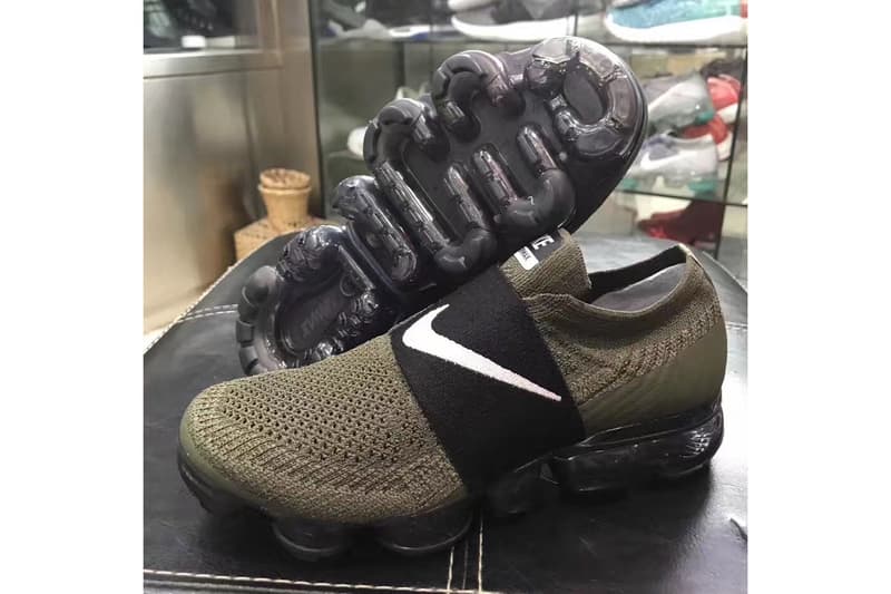 Nike Air VaporMax から早くもレースレスモデルが登場？ レース有り派？or 無し派？ カーキ ブラック