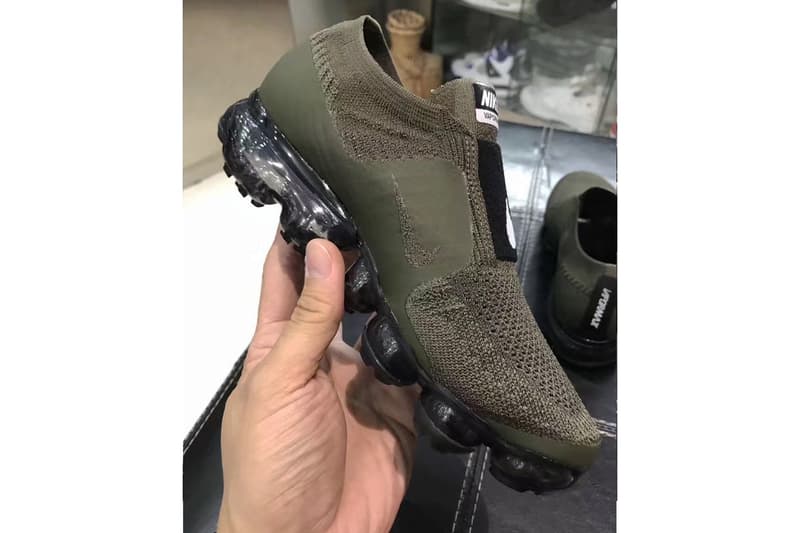 Nike Air VaporMax から早くもレースレスモデルが登場？ レース有り派？or 無し派？ カーキ ブラック