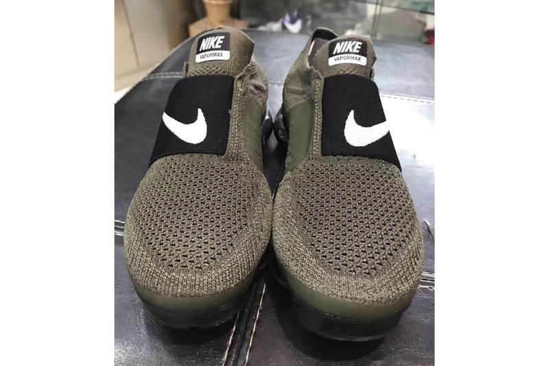 Nike Air VaporMax から早くもレースレスモデルが登場？ レース有り派？or 無し派？ カーキ ブラック