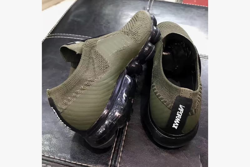 Nike Air VaporMax から早くもレースレスモデルが登場？ レース有り派？or 無し派？ カーキ ブラック