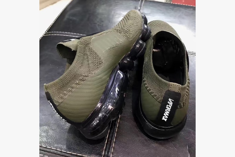 Nike Air VaporMax から早くもレースレスモデルが登場？ レース有り派？or 無し派？ カーキ ブラック