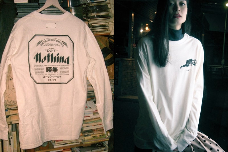 オヤジたちの街・新橋で撮影した Song for the Mute x [NOTHING] のコラボルックブック 豪州と英国の新鋭ブランドが日本の居酒屋文化にインスパイアされたカプセルコレクションを制作 アサヒスーパードライ