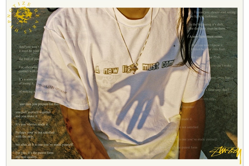 Stüssy が LA のレーベル Hypnotize Hearts とコラボしたTシャツコレクションをリリース record label la tshirt collection