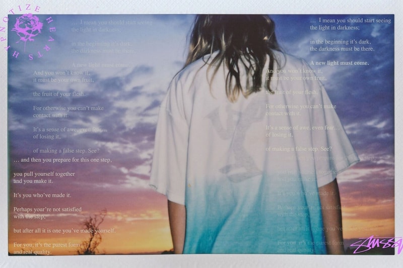 Stüssy が LA のレーベル Hypnotize Hearts とコラボしたTシャツコレクションをリリース record label la tshirt collection