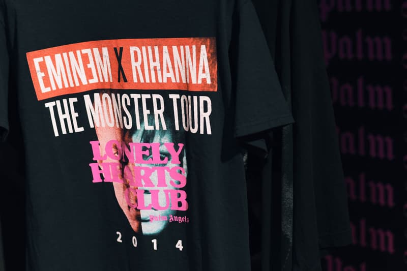 ストリップクラブをイメージしたムーディな店内と限定アイテムを『HYPEBEAST』が先行公開 Palm Angels の期間限定ポップアップストア “LONELY HEARTS CLUB” が青山にオープン