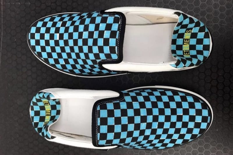 Vetements が Instagram で Vans とのコラボ Slip-On を公開？