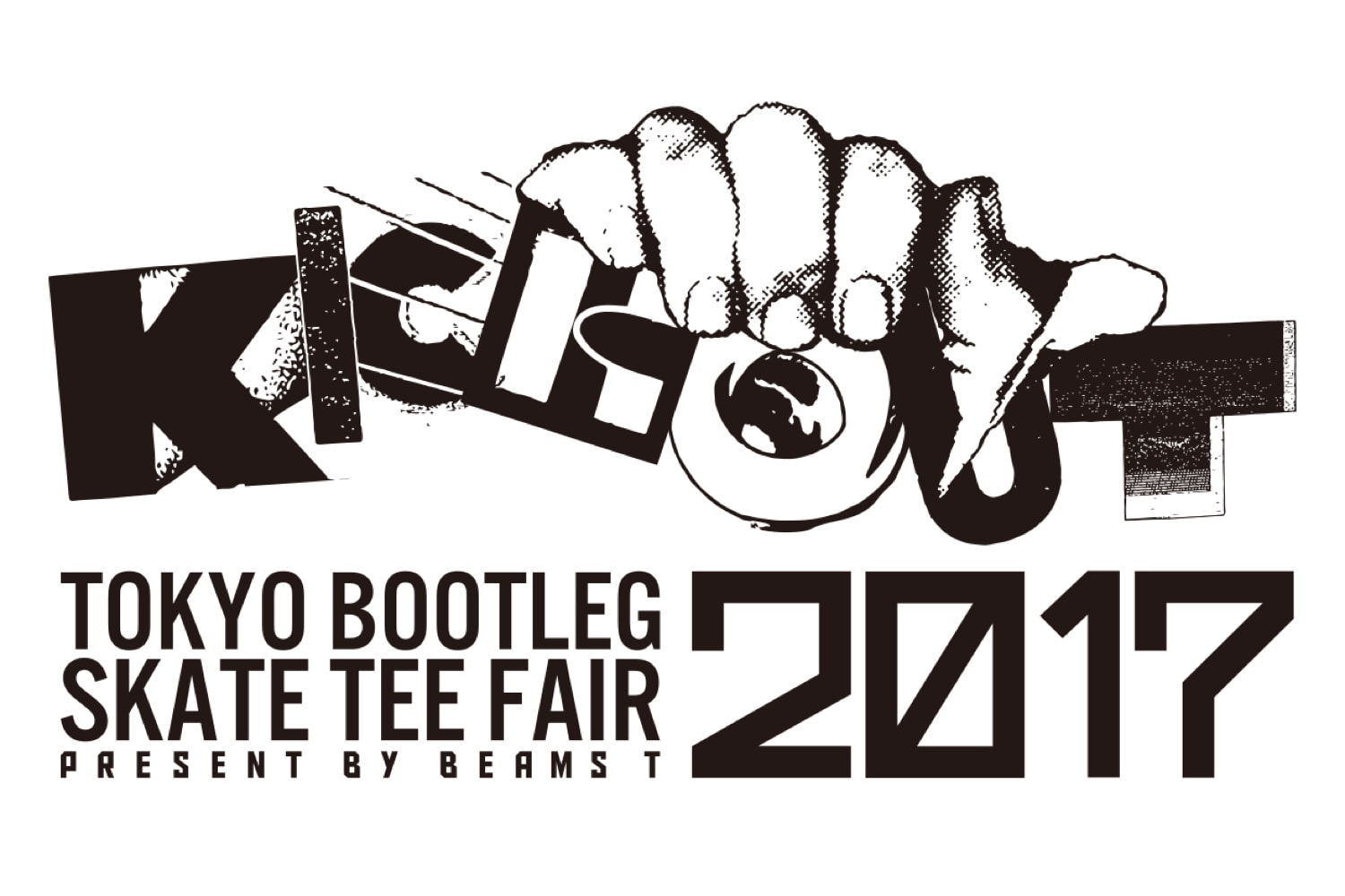 東京のスケートブランドが集結したグループ展“KICK OUT 2017 -tokyo bootleg skate tee fair- presents by BEAMS T”
