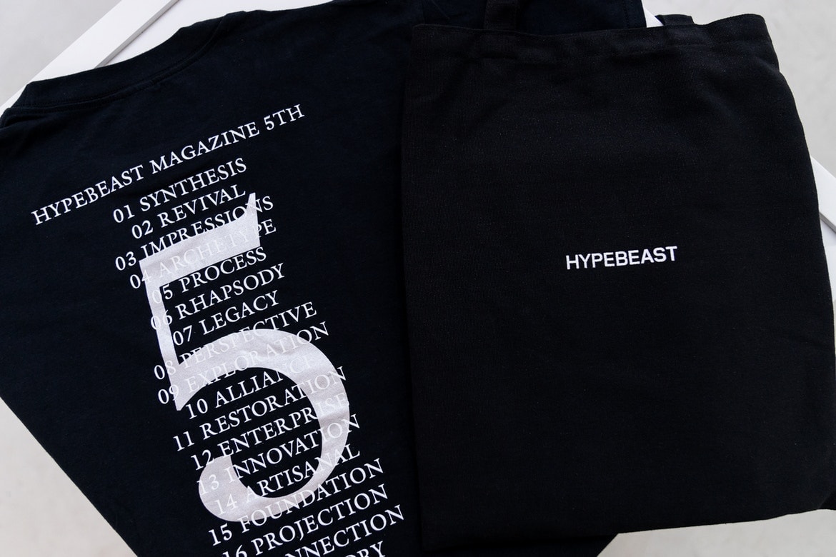 HYPEBEAST Magazine 5周年記念パーティーをプレイバック バックナンバーのカバーデザインとともに、かつて収録したアーカイブフォトを展示