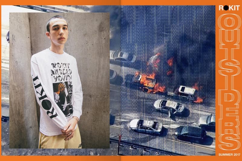 LAの気鋭ストリートウェアレーベル ROKIT から2017年夏ルックブックが到着