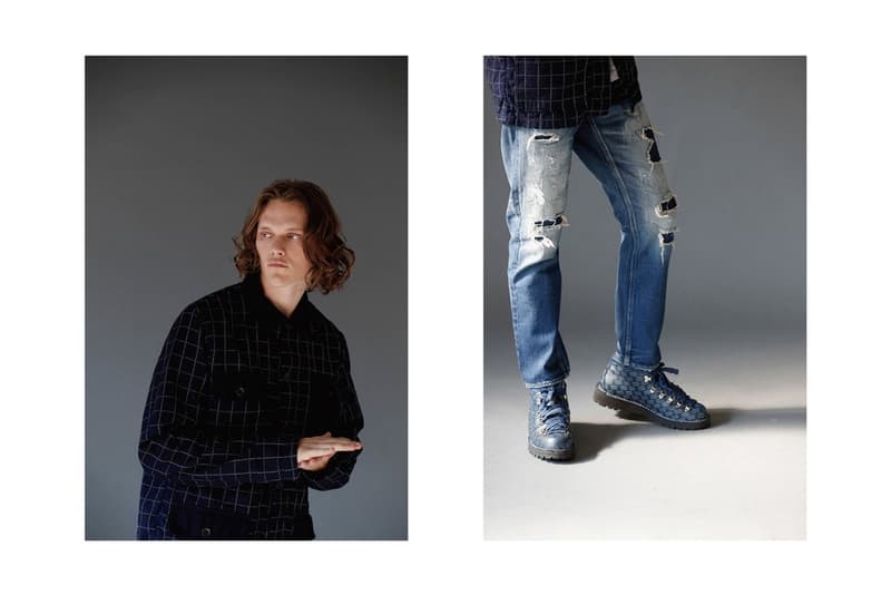 パッチワーク、インディゴ染め、日本製デニムを採用した FDMTL 2017年秋冬ルックブック ファンダメンタル 2017aw autumn winter lookbook collection 2017