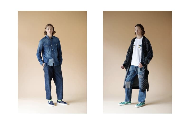 パッチワーク、インディゴ染め、日本製デニムを採用した FDMTL 2017年秋冬ルックブック ファンダメンタル 2017aw autumn winter lookbook collection 2017