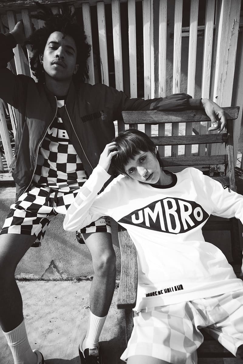 古き良き90年代のスポーツシーンにオマージュを捧げる House of Holland x Umbro 2017年秋冬コレクション マンチェスターにルーツを持つ両者が英国の伝統を色濃く反映させたコラボレーションワークをお披露目