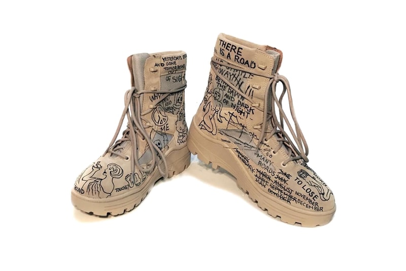 ジョン・メイヤー カスタマイズ  YEEZY Season 4  ミリタリーブーツ