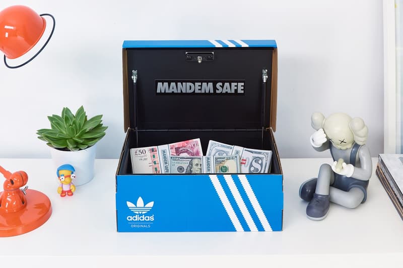 adidas のシューズボックスに扮した高性能金庫 ただの箱と見せかけつつ、ヘソクリを隠したい方は是非