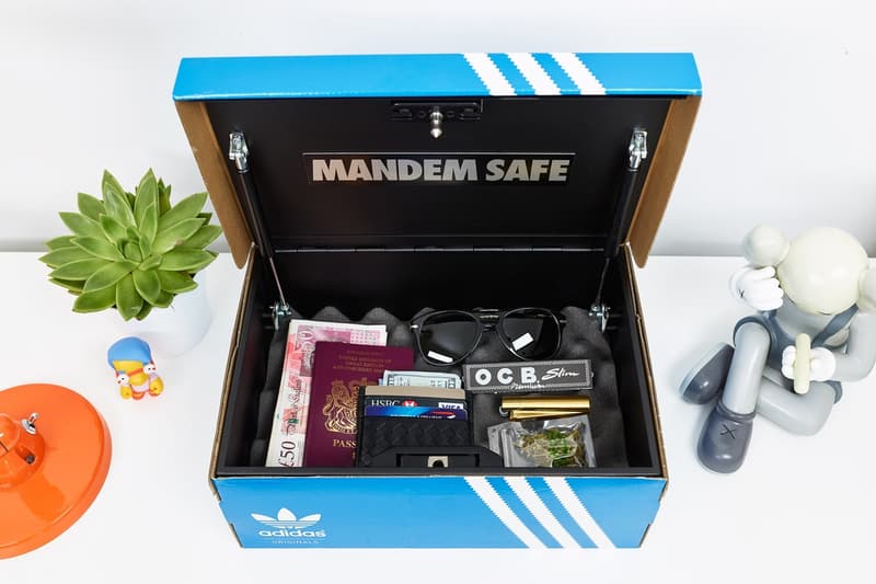 adidas のシューズボックスに扮した高性能金庫 ただの箱と見せかけつつ、ヘソクリを隠したい方は是非