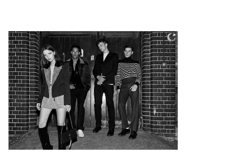 Saint Laurent の2017年秋コレクションでナイトシーンにグラムなエッセンスを