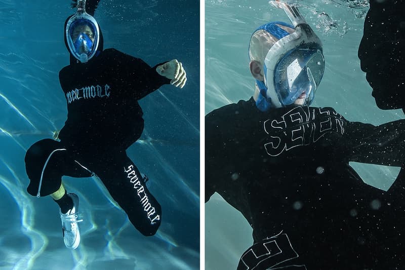 異彩を放つロシア人モデル “Sever” を起用し水中撮影した Gosha Rubchinskiy の2017年秋冬コレクション russian model Underwater 2017aw 2017fw collection