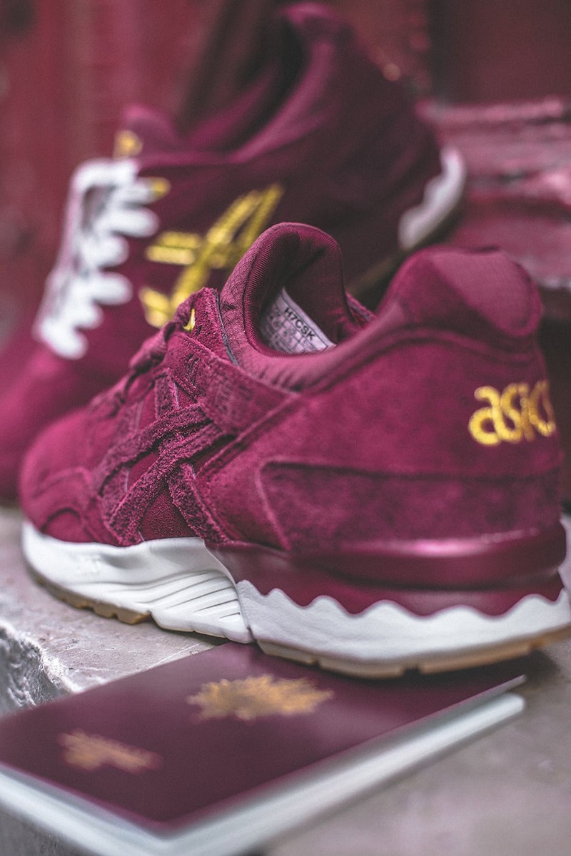 ヨーロッパのパスポートにインスパイアを受けた SNEAKERNESS x ASICS のコラボ GEL-Lyte V が来月リリース アシックス オニツカタイガー スニーカーネス