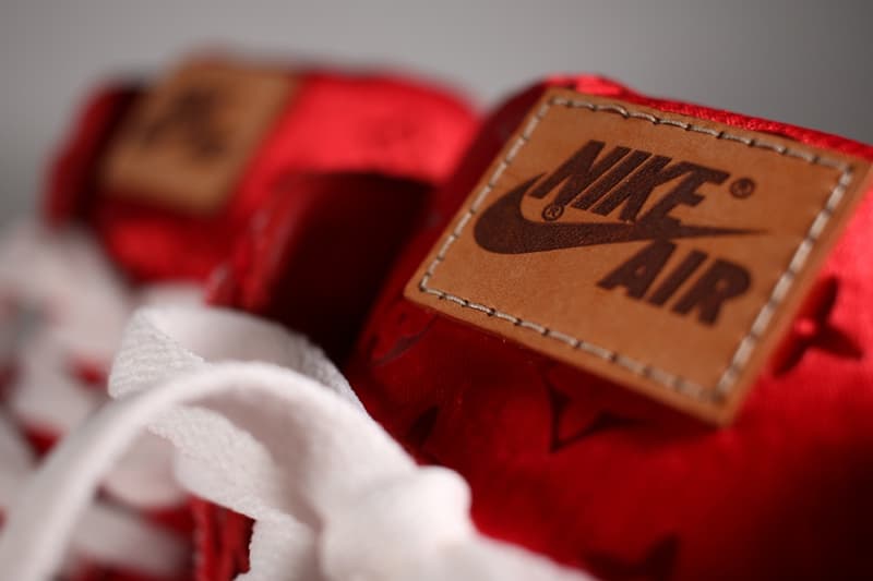 Supreme x Louis Vuitton 仕様のカスタマイズ Air Jordan 1 が誕生 シュプリーム ルイ・ヴィトン