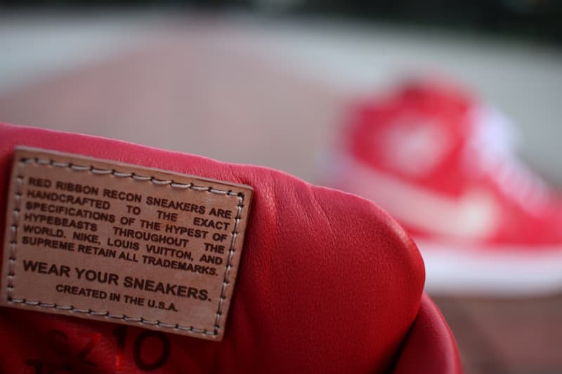 Supreme x Louis Vuitton 仕様のカスタマイズ Air Jordan 1 が誕生 シュプリーム ルイ・ヴィトン