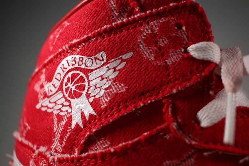 Supreme x Louis Vuitton 仕様のカスタマイズ Air Jordan 1 が誕生 シュプリーム ルイ・ヴィトン