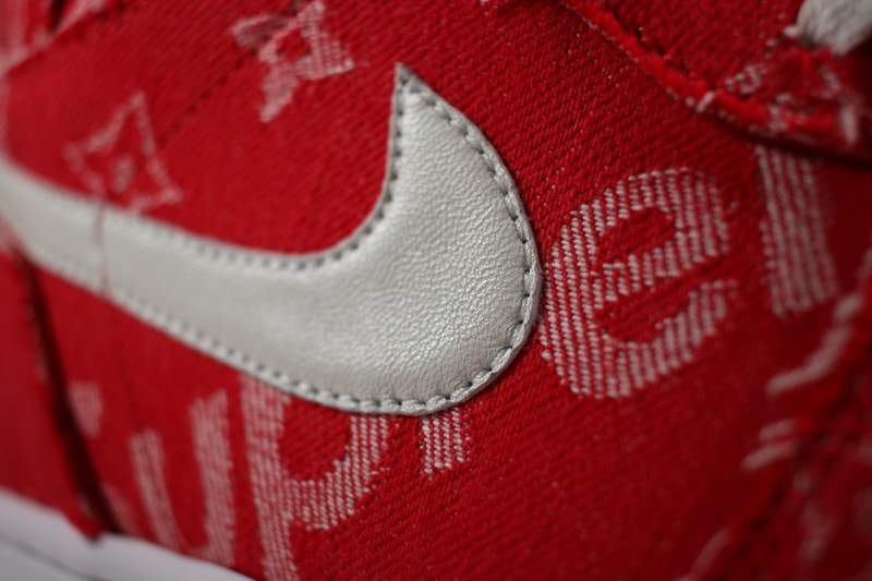 Supreme x Louis Vuitton 仕様のカスタマイズ Air Jordan 1 が誕生 シュプリーム ルイ・ヴィトン