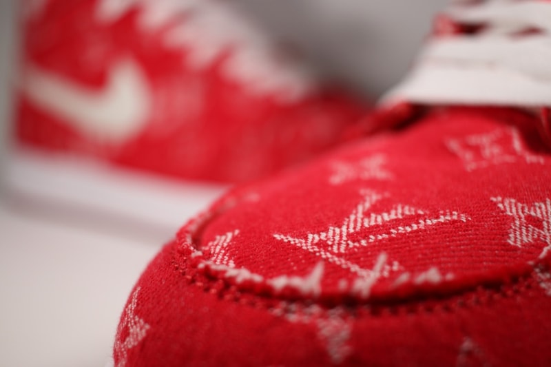 Supreme x Louis Vuitton 仕様のカスタマイズ Air Jordan 1 が誕生 シュプリーム ルイ・ヴィトン