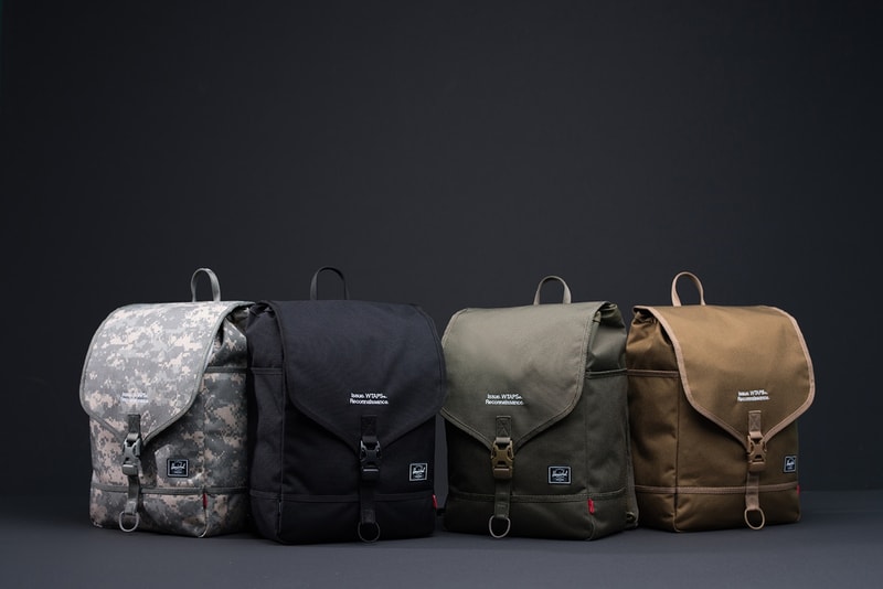 WTAPS が Herschel とのコラボバッグコレクションをリリース バンクーバーの注目バッグブランドをパートナーに招聘し、バックパックやポーチなど全5型を展開 カモフラージュ ブラック ブラウン カーキ