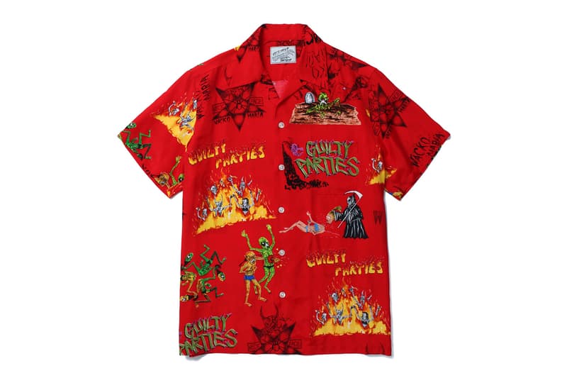 PARADISE TOKYO の二周年を記念する WACKO MARIA x Neckface コラボコレクション 旗艦店で開催されるNeckfaceの個展初日は本人も来店するアニバーサリーイベントを開催 シャツ フーディ スカジャン 花火 ネックフェイス