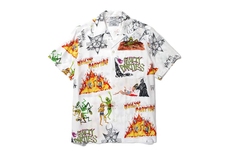 PARADISE TOKYO の二周年を記念する WACKO MARIA x Neckface コラボコレクション 旗艦店で開催されるNeckfaceの個展初日は本人も来店するアニバーサリーイベントを開催 シャツ フーディ スカジャン 花火 ネックフェイス