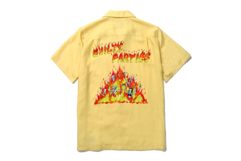 PARADISE TOKYO の二周年を記念する WACKO MARIA x Neckface コラボコレクション 旗艦店で開催されるNeckfaceの個展初日は本人も来店するアニバーサリーイベントを開催 シャツ フーディ スカジャン 花火 ネックフェイス