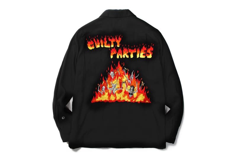 PARADISE TOKYO の二周年を記念する WACKO MARIA x Neckface コラボコレクション 旗艦店で開催されるNeckfaceの個展初日は本人も来店するアニバーサリーイベントを開催 シャツ フーディ スカジャン 花火 ネックフェイス