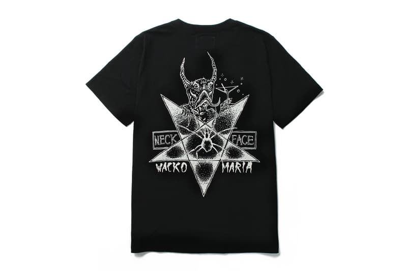 PARADISE TOKYO の二周年を記念する WACKO MARIA x Neckface コラボコレクション 旗艦店で開催されるNeckfaceの個展初日は本人も来店するアニバーサリーイベントを開催 シャツ フーディ スカジャン 花火 ネックフェイス
