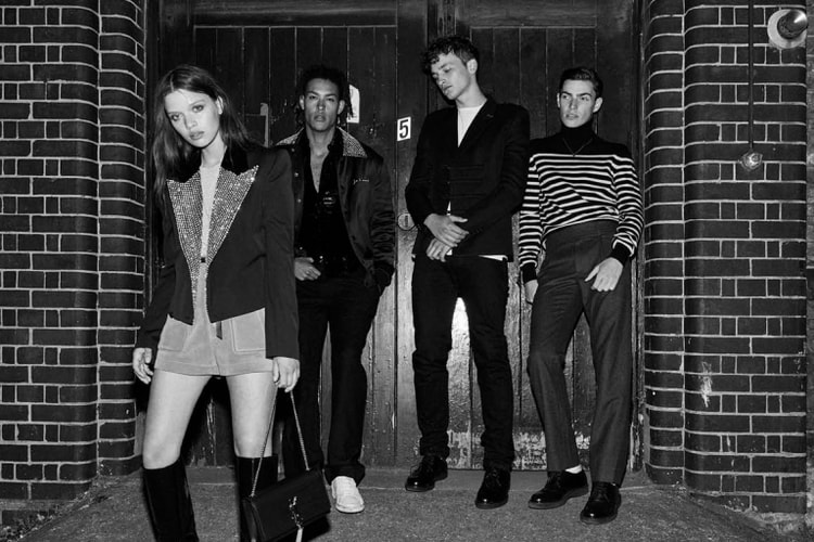 Saint Laurent の2017年秋コレクションでナイトシーンにグラムなエッセンスを