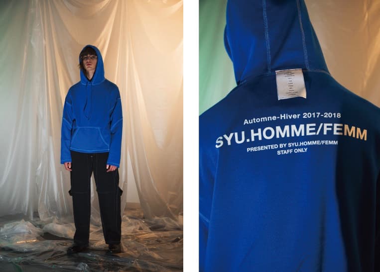 第六感に響くクリエーションを意識した SYU.HOMME/FEMM 2017年秋冬ルックブック 今季のインスピレーションソースは、Instagramでフォローしているヨーロッパのとある少年