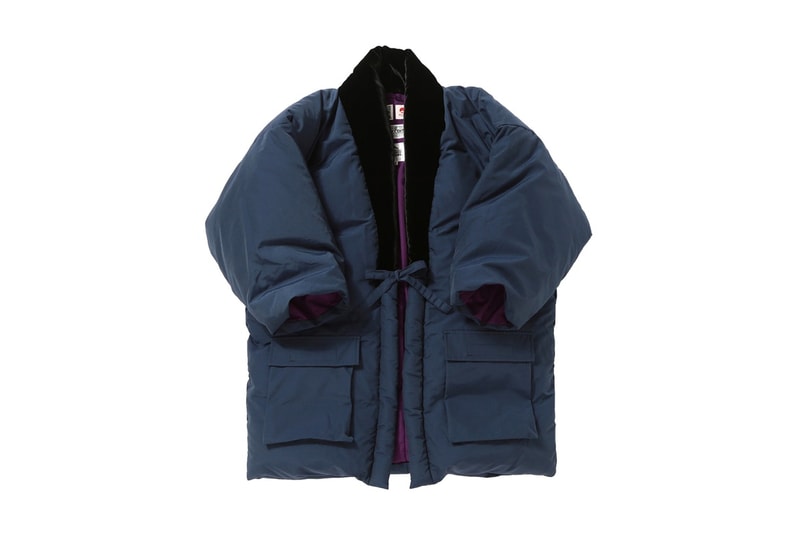 THIS IS MADE IN JAPAN × BEAMS JAPAN 別注どてらダウン アウトドア用の機能素材で日本固有の伝統的な室内用防寒着をアップグレード