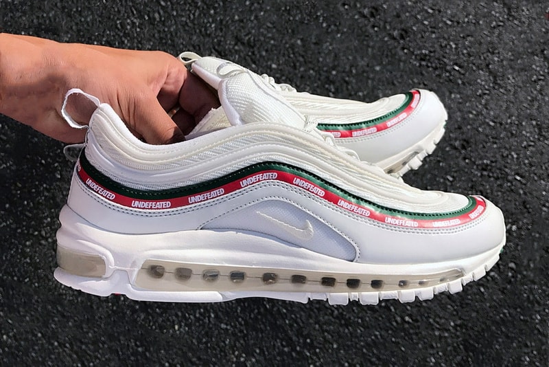 UNDEFEATED x Nike のコラボホワイト Air Max 97 のビジュアルが明らかに アンディフィーテッド ナイキ エアマックス