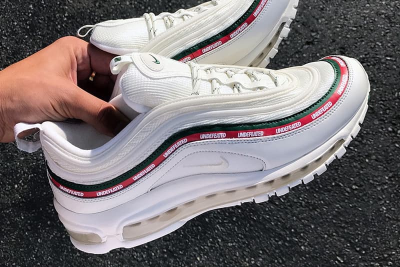 UNDEFEATED x Nike のコラボホワイト Air Max 97 のビジュアルが明らかに アンディフィーテッド ナイキ エアマックス