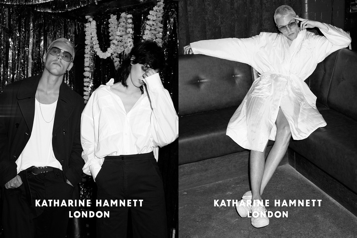 リローンチを遂げた新生 Katharine Hamnett のメンズウェアコレクションを紐解く独占取材を敢行 ファッション業界やデザイナーに多大な影響を与えたアーカイブとの関連性や、カニエとの仕事の中で見えてきた新たな感覚を聞き出す