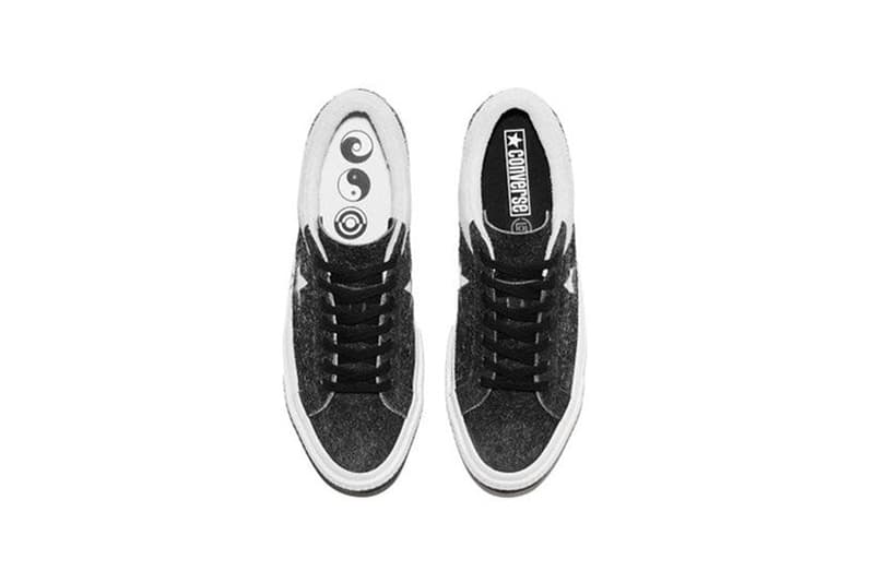 CLOT x Converse One Star のオフィシャルルックが公開 『論語』の一文「古の学者は己の為にし、今の学者は人の為にす」を記したスエードアッパーの限定モデル スエード ブラック ホワイト 白黒 コンバース ワンスター