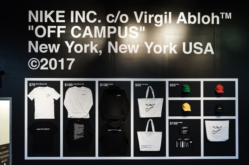 ヴァージル・アブロー Nike ポップアップイベント Off Campus　スニーカー