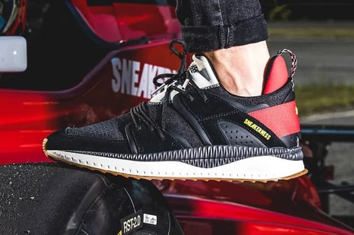 150足限定の Sneakerness x PUMA Tsugi Blaze “Race Club” 90年代のF1からインスパイアされたフェラーリカラーのリミテッドモデルが誕生