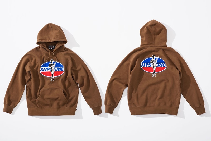 Supreme x HYSTERIC GLAMOUR コラボコレクション アイテム一覧 互いにカルチャーへと深く精通する両者の世界観を色濃く反映したアパレル＆アクセサリーをまとめてチェック コート フーディ Tシャツ ワークシャツ キャップ ビーニー ニット帽 クッション 布団  ベルト