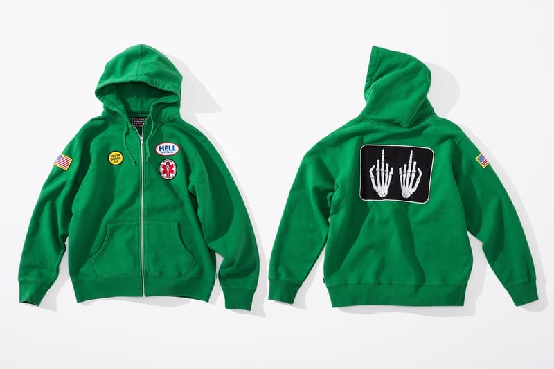 Supreme x HYSTERIC GLAMOUR コラボコレクション アイテム一覧 互いにカルチャーへと深く精通する両者の世界観を色濃く反映したアパレル&アクセサリーをまとめてチェック コート フーディ Tシャツ ワークシャツ キャップ ビーニー ニット帽 クッション 布団 ベルト
