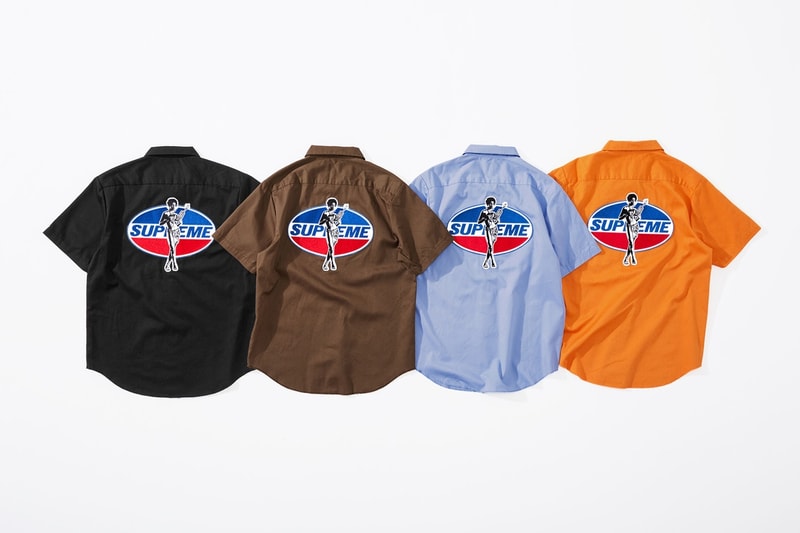 Supreme x HYSTERIC GLAMOUR コラボコレクション アイテム一覧 互いにカルチャーへと深く精通する両者の世界観を色濃く反映したアパレル＆アクセサリーをまとめてチェック コート フーディ Tシャツ ワークシャツ キャップ ビーニー ニット帽 クッション 布団  ベルト