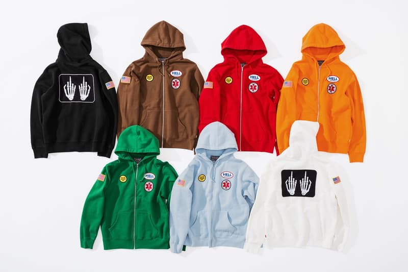 Supreme x HYSTERIC GLAMOUR コラボコレクション アイテム一覧 互いにカルチャーへと深く精通する両者の世界観を色濃く反映したアパレル＆アクセサリーをまとめてチェック コート フーディ Tシャツ ワークシャツ キャップ ビーニー ニット帽 クッション 布団  ベルト