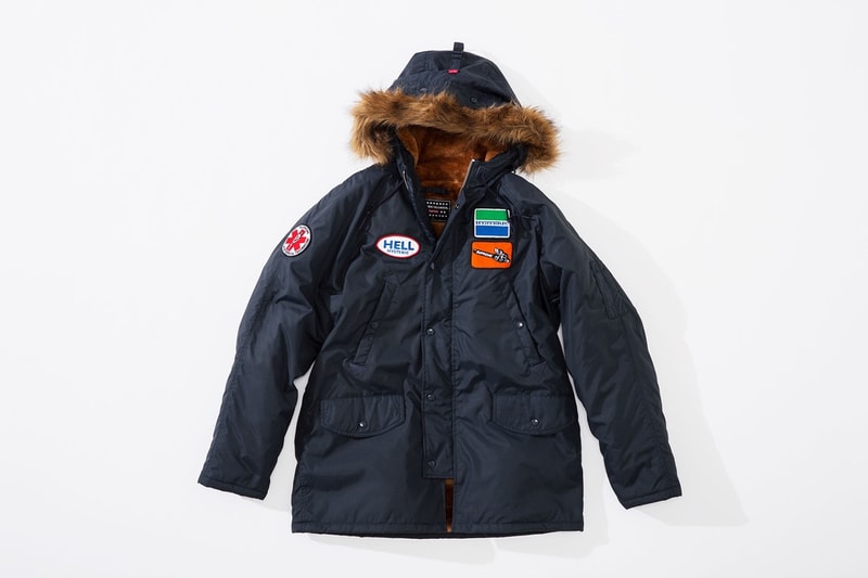 Supreme x HYSTERIC GLAMOUR コラボコレクション アイテム一覧 互いにカルチャーへと深く精通する両者の世界観を色濃く反映したアパレル＆アクセサリーをまとめてチェック コート フーディ Tシャツ ワークシャツ キャップ ビーニー ニット帽 クッション 布団  ベルト
