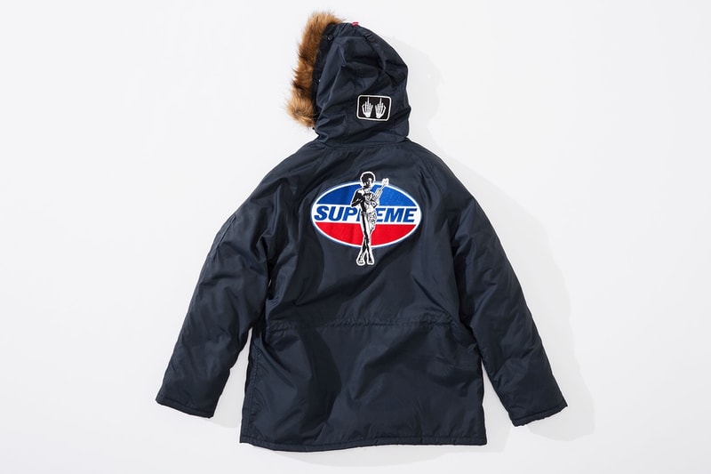 Supreme x HYSTERIC GLAMOUR コラボコレクション アイテム一覧 互いにカルチャーへと深く精通する両者の世界観を色濃く反映したアパレル＆アクセサリーをまとめてチェック コート フーディ Tシャツ ワークシャツ キャップ ビーニー ニット帽 クッション 布団  ベルト