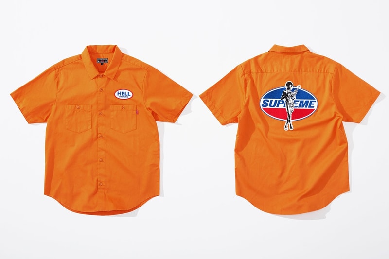 Supreme x HYSTERIC GLAMOUR コラボコレクション アイテム一覧 互いにカルチャーへと深く精通する両者の世界観を色濃く反映したアパレル＆アクセサリーをまとめてチェック コート フーディ Tシャツ ワークシャツ キャップ ビーニー ニット帽 クッション 布団  ベルト